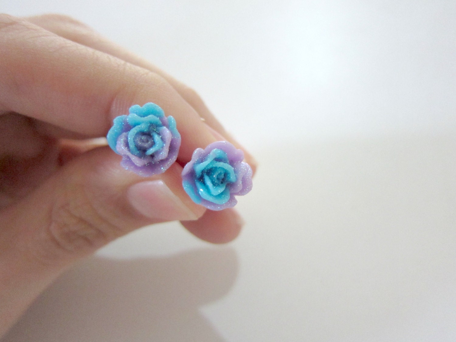 I'm Actually a Mermaid Rose Stud Earrings