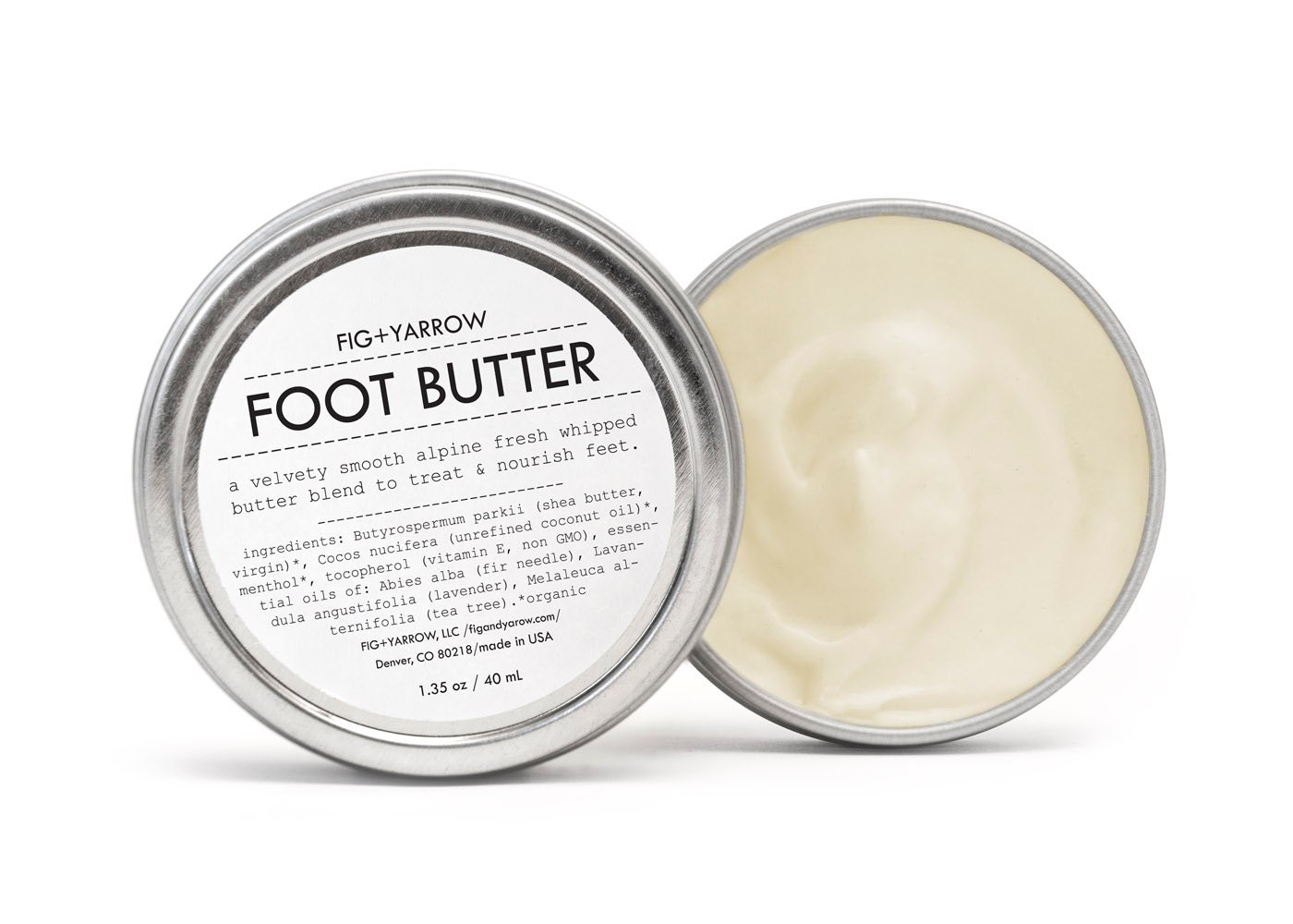 FOOT BUTTER - 1.5 oz - anti-bacterial, nourishing balm - organic - apothecary