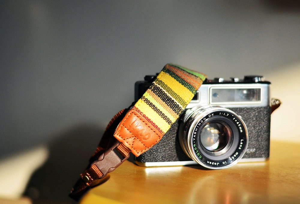 Green Village Camera Strap suits for DSLR / SLR with Quick Release Buckles