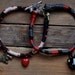 ALICE IN WONDERLAND Cheshire Cat/Tea Party Handmade Organic Cotton Bracelets