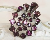 Vintage Amethyst Brooch
