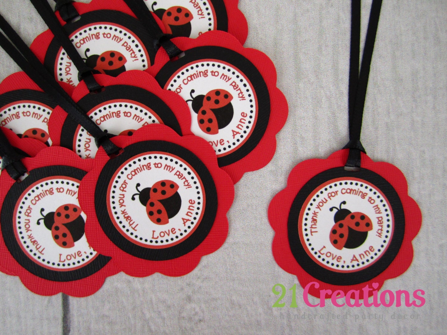 Ladybug Favor Tags - set of 12 Il_170x135
