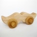 Organic Wooden Toy Mustache Car Wooden Natural Wood