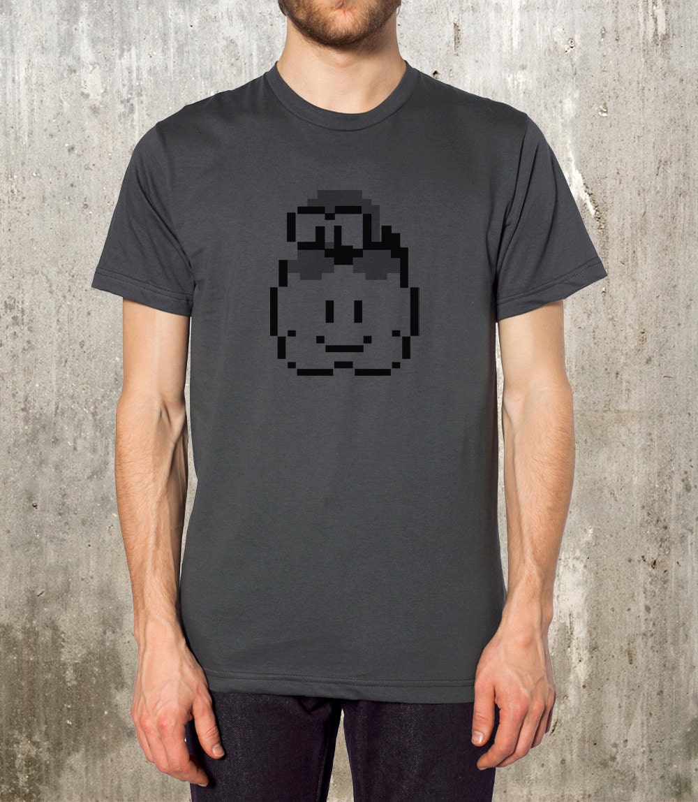 Pixel Art of Retro Mario Bad Guy - Men's T-Shirt - American Apparel - Available in S, M, L, XL and 2XL