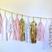 Dots for Days Pinks Sparkle & Shine Tissue Tassel Garland