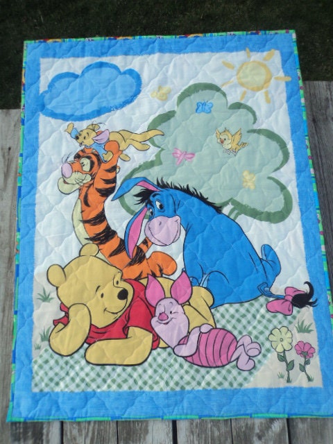 Winnie The Pooh, Wall hanging, Crib Quilt
