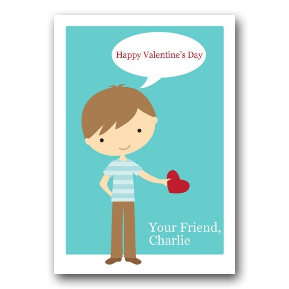 Printable modern boy valentine Il_570xn