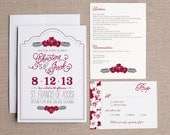 Hawaiian / Hibiscus Wedding Invitation