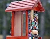 Made to Order Mosaic Stone Bird Feeder