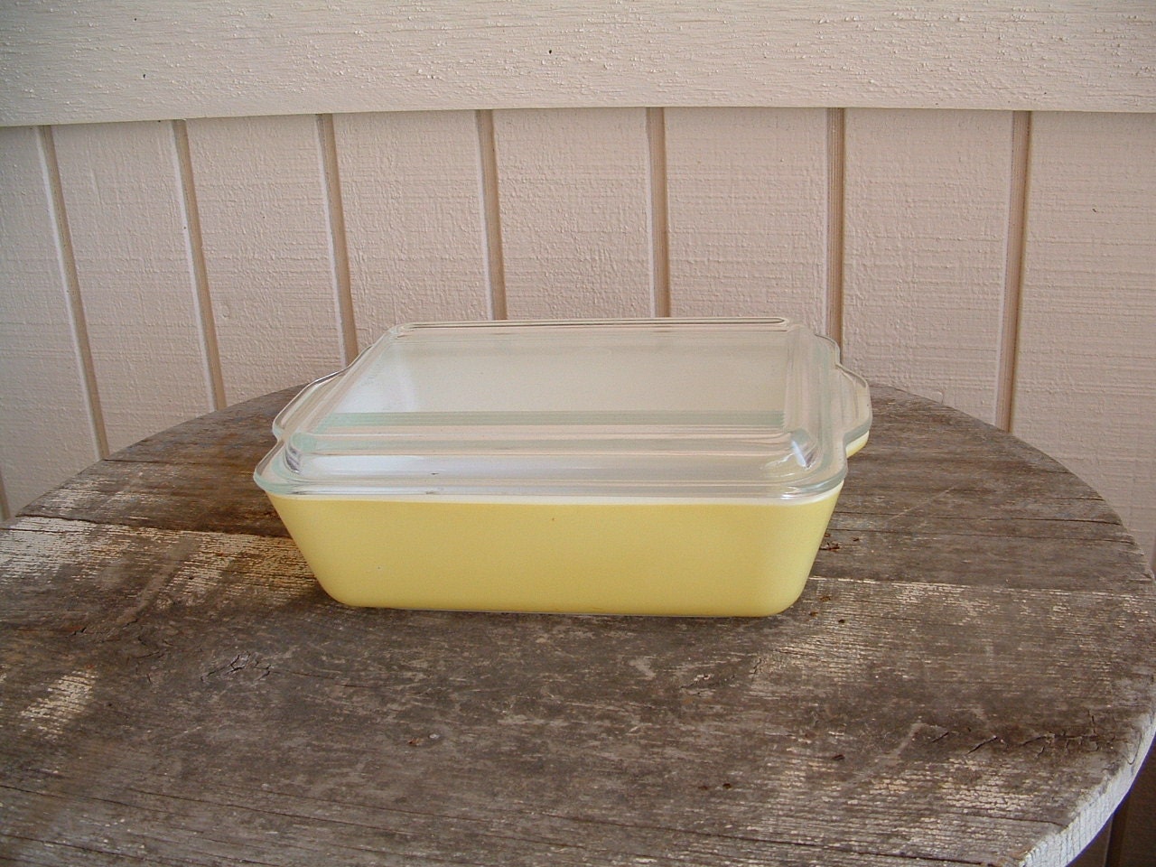 Refrigerator Ware Pyrex Yellow Casserole 0503 1.5 quart