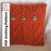 PDF KNITTING PATTERN - Branching Out chunky cable knit 18x18 pillow cover