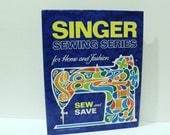 SALE Singer Sewing Book, Singer Sewing Series 1972, Big Binder Book for Sewing Reference