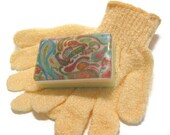 Poppin' Paisley Soap Set with Scrubbing Gloves