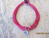 Friendship Macrame Bracelet with Silver Beads