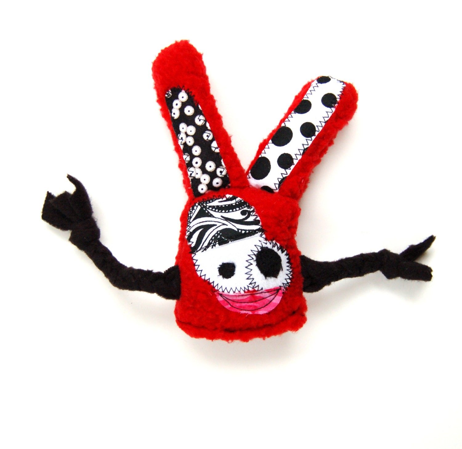 Lil Mini Durable Plush Dog Toy with Heart Fortune & Squeaker - B.Cheeks by Fugly Friends