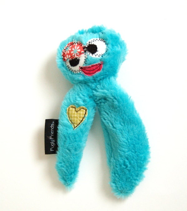 Medium Dog Toy Ball with 2" Squeaky Tennis Ball Inside - Lala Nootson by Fugly Friends