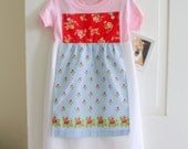 Girls dress shabby chic style size 4 in raspberry
