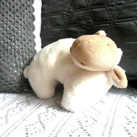 Stuffed lamb stuffed toy soft toy rag doll lamb softie plushie handmade toy stuffed animal stuffed puppet white sheep lamb gift for Easter