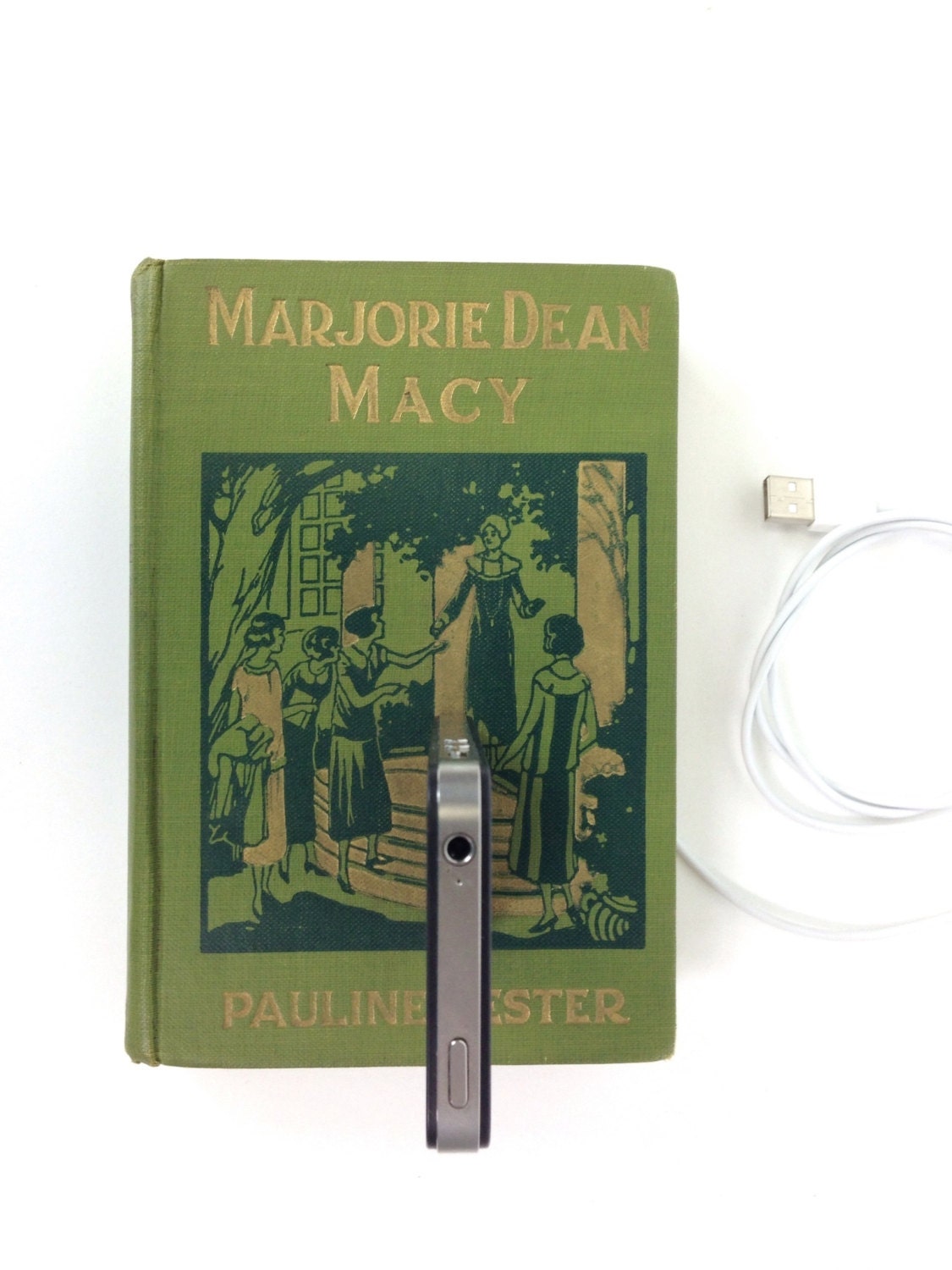 Vintage booksi for iPhone and iPod - Olive green