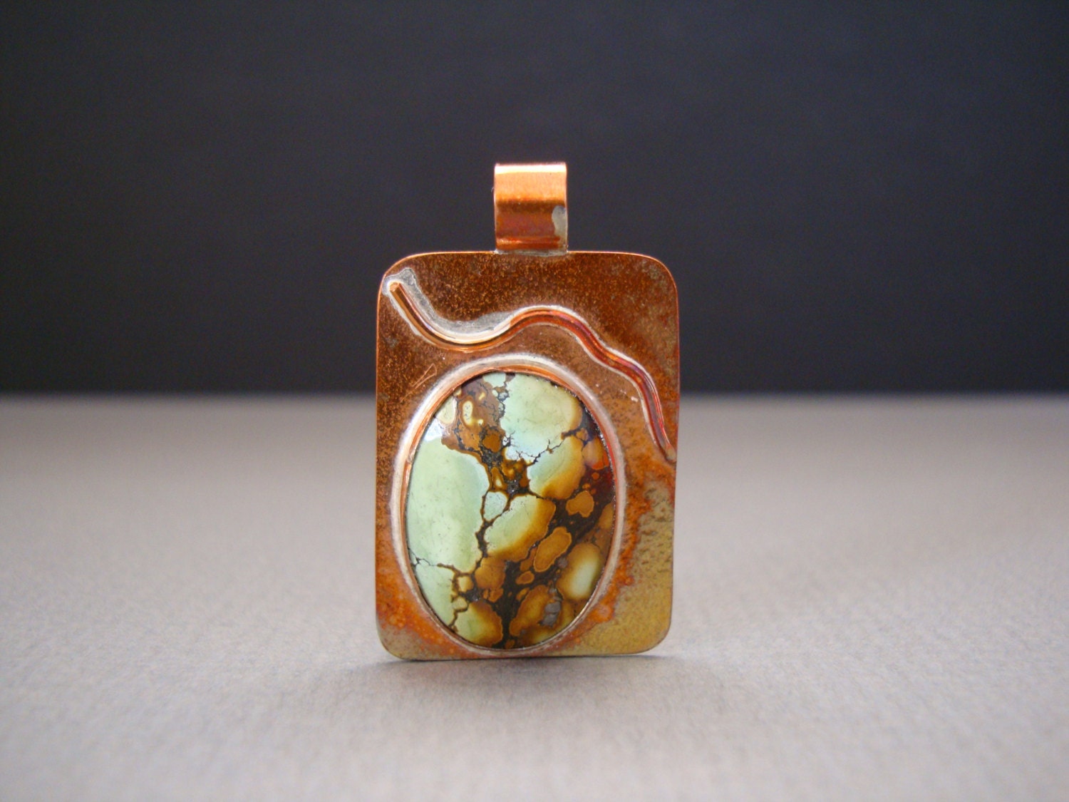 Turquoise and Copper Necklace
