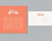 Printable Wedding Invitation Set - Biciclette
