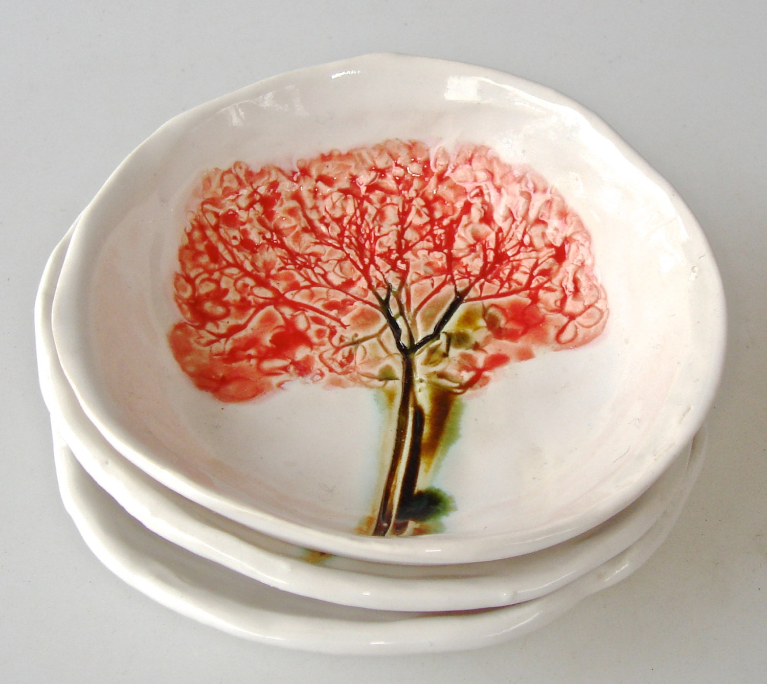 Small dish, small bowl, spoon rest, ring dish, jewelry dish, salt cellar, Hand painted bowl