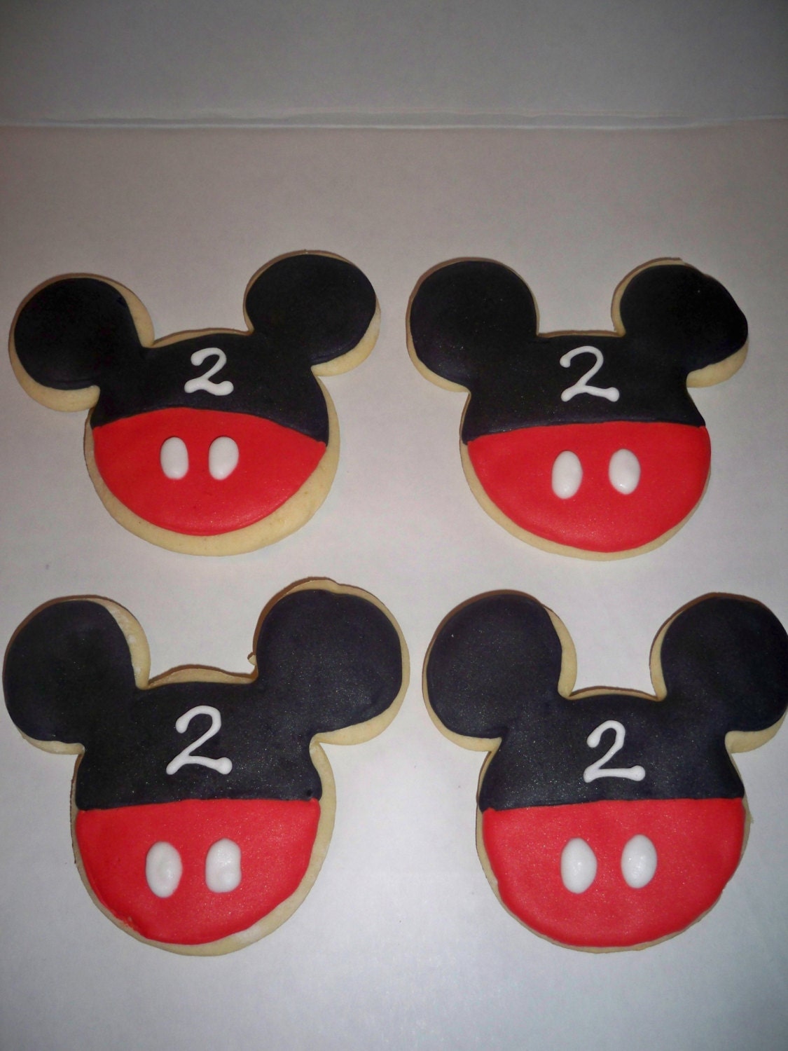 Mickey or Minnie Mouse Sugar Cookies
