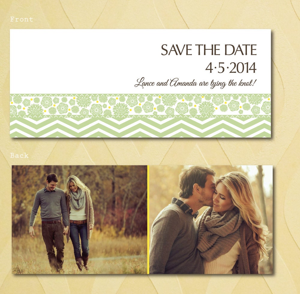 DIY or Printed, Save the Date, Sweet Succulents Collection