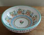 small multi color bowl hand crafted in sunny spain