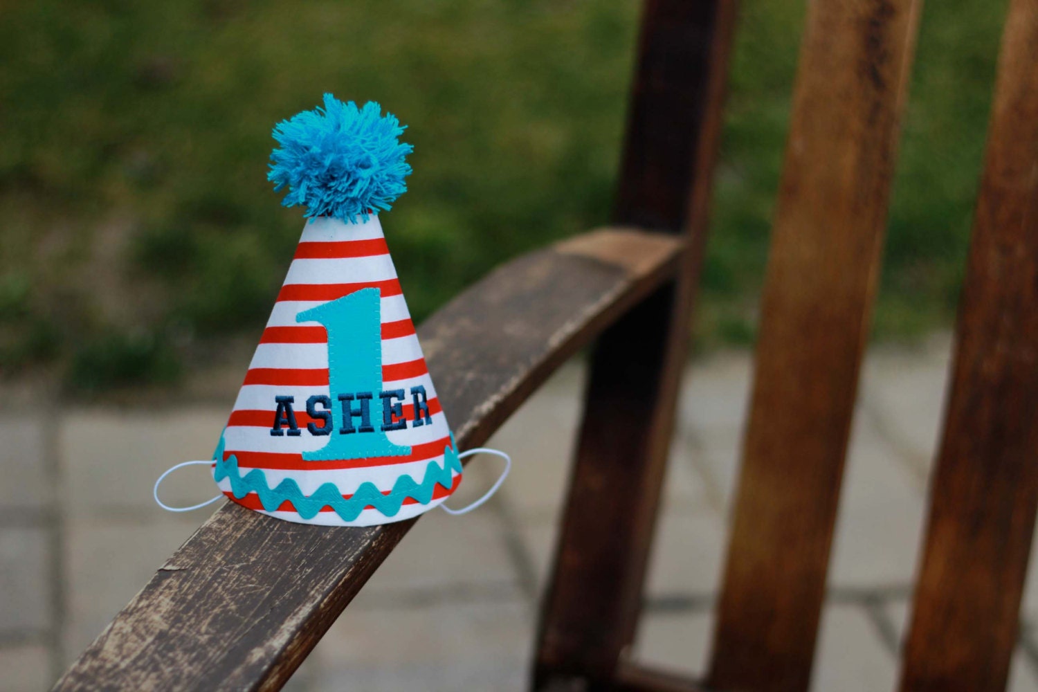 Personalized Birthday Hat First Birthday Cat in the Hat Inspired Party 1st Birthday Outfit Toddler Baby Boy or Girl Dr. Seuss Inspired