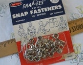 Cool Vintage Snap-ees Refill - Snap Fasteners Penn Products Style 2014A in original pkg and instructions 15 sets No sewing
