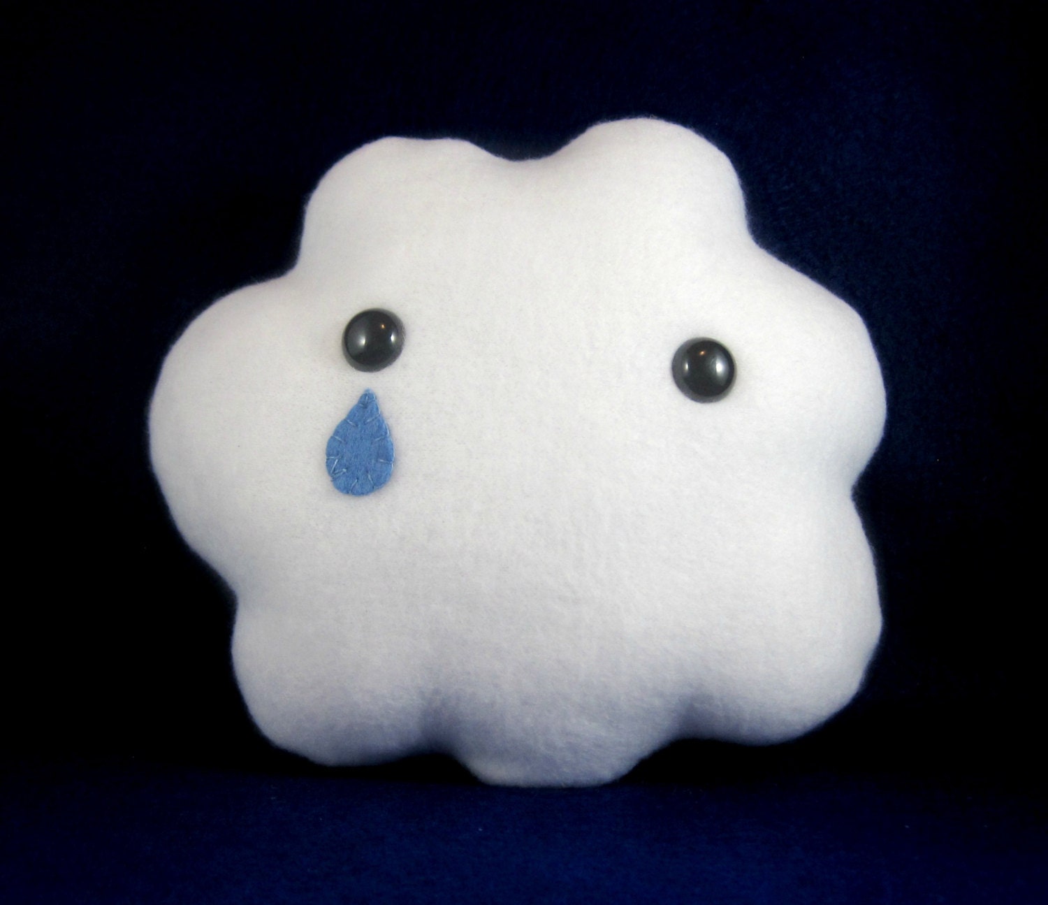 Stormy - White Fleece Rain Cloud Plush - PlanetSeymour