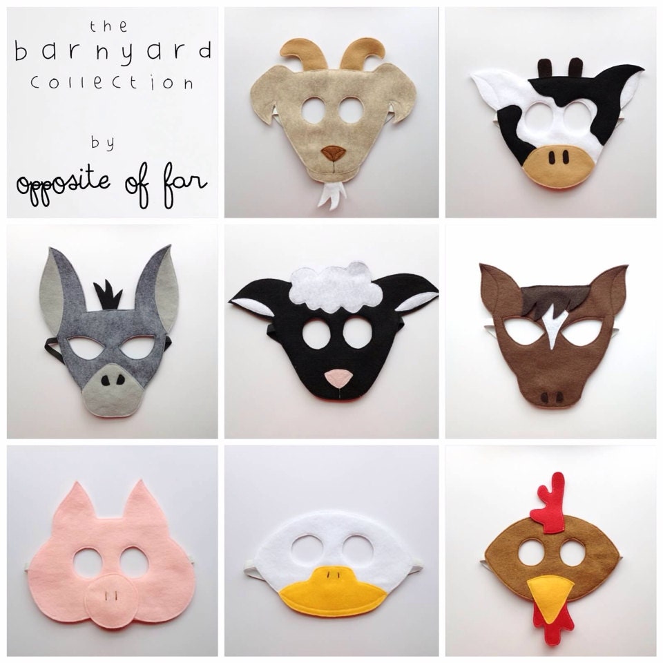 Barnyard Mask Collection- CHILD
