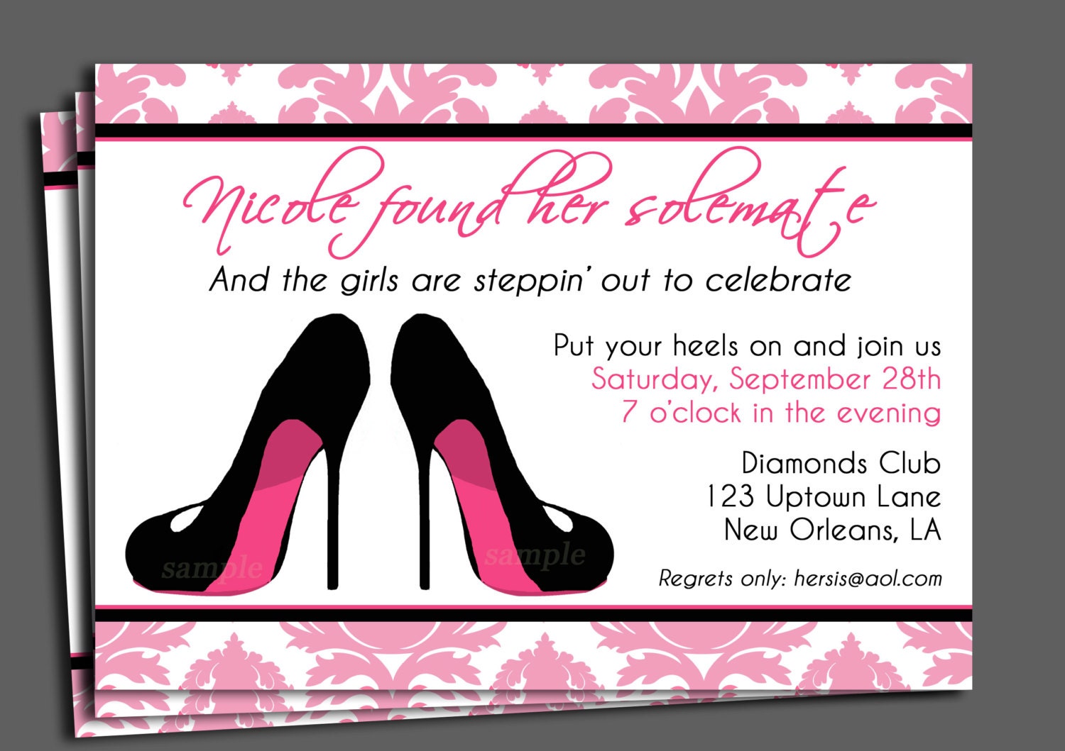 Bachelorette Party Invitation Printable Or By ThatPartyChick
