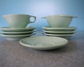Boonton Melamine Melmac Mint Green 8 PC Asst