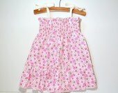 Shirred Tie Top Dress - Organic Cotton - Sweet Jane
