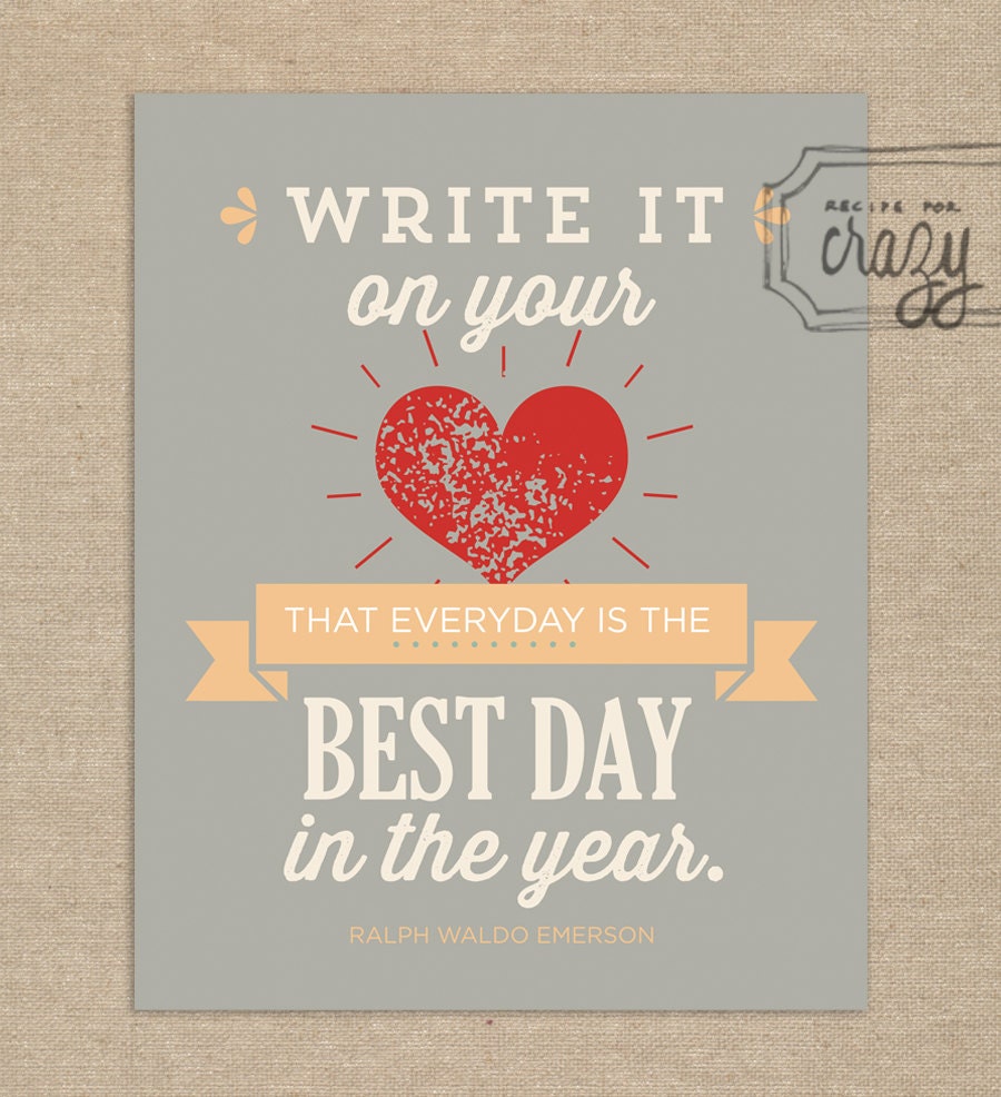 Write it on your heart - 8x10 Print