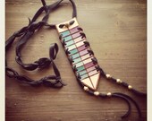 Faded Shades Leather Necklace