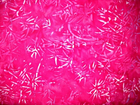 Hot Pink Batik Fabric, 100 Percent Cotton, by Island Batik, 1 yard cut