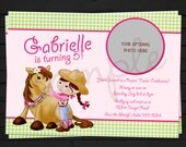 Pink Cowgirl Invitation Digital File YOU-PRINT Il_170x135