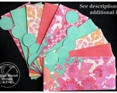 LAMINATED Cash Envelope System Bright Flowers (10 envelopes)