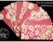 LAMINATED Cash Envelope System in Hot Pink (10 envelopes)