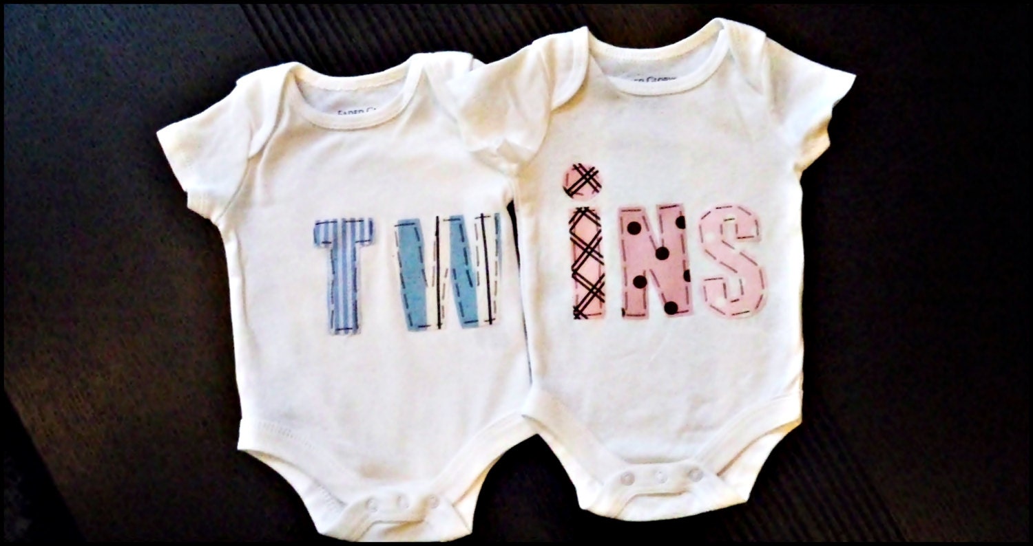 Boy and Girl Twins onesies