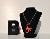 Red Barrel Monkey Necklace