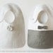 Linen Bib by Lovely Home Idea . Gray with lovely tie
