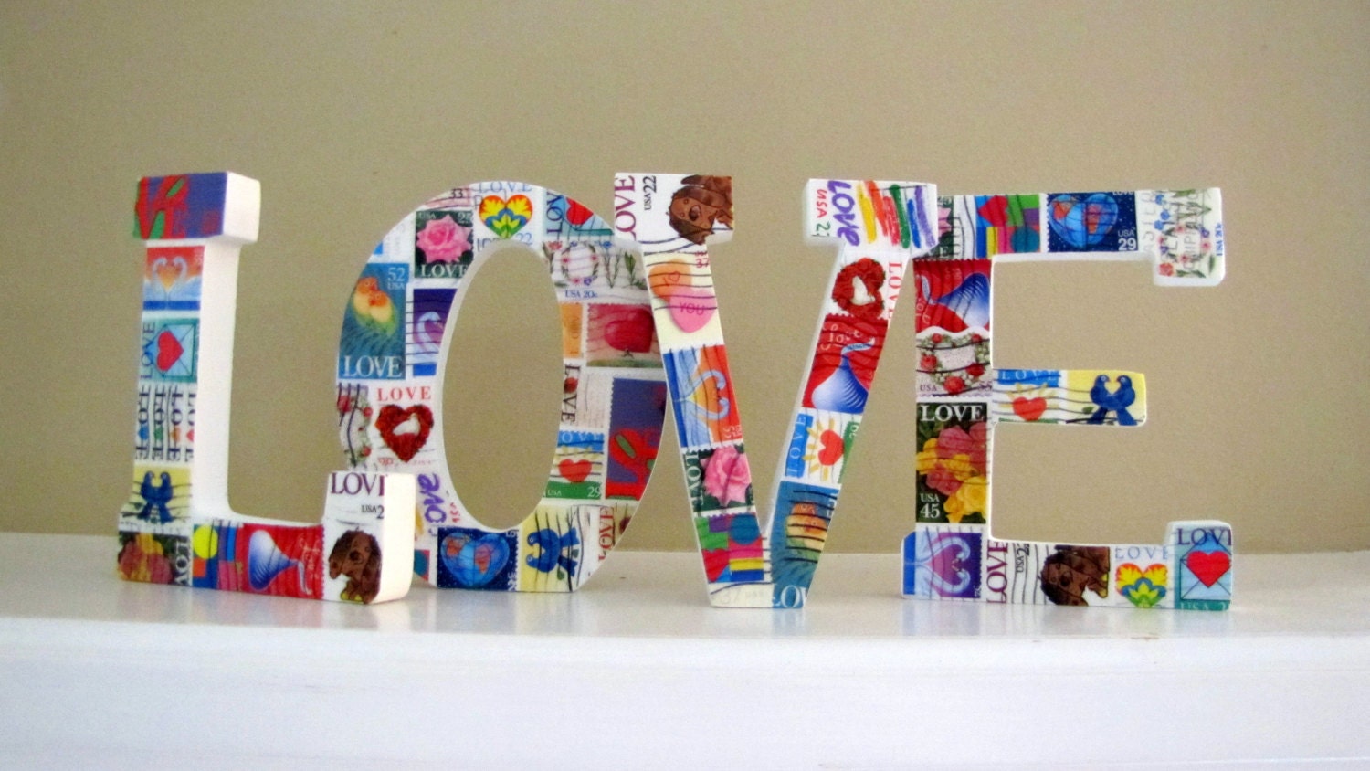 LOVE letters / LOVE stamps