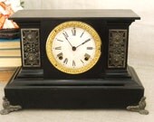 40% off Entire Shop - Antique Ansonia Mantel Clock - Odd Bits / Assemblage
