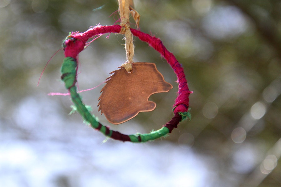 Hedgehog Totem Sun Magnet Mobile
