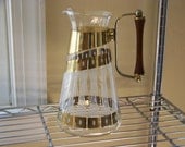 Fred Press Pitcher Bar Ware Teak Glass