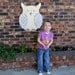 Wooden Owl Room Decor 24"H - many colors available